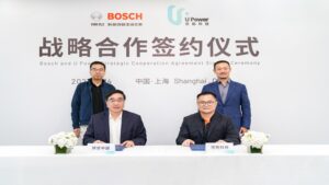 U Power and  Bosch cooperation signing ceremony. Read Magazine