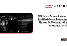 TIER IV and Astemo Partners to Build Next-Gen AI Development Platform for Production-Grade Autonomous Driving TIER IV