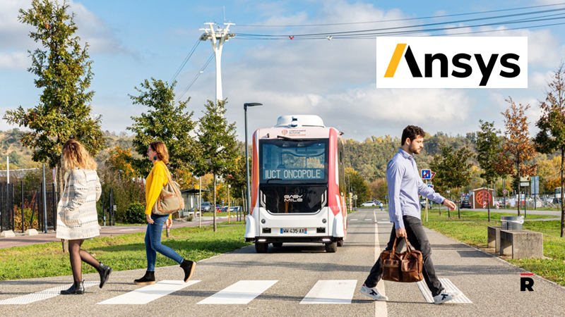 Ansys Helps Drive Electric Autonomous Vehicle Safety for EasyMile copy logo/read magazine