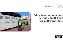 Ballard Announces Acquisition of GeoPura to Build Integrated Turnkey Hydrogen Platform Ballard