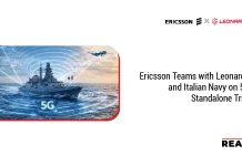 Ericsson Teams with Leonardo and Italian Navy on 5G Standalone Trial Ericsson