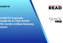 GIGABYTE Expands GIGABYTE AI TOP ATOM With 64GB Unified Memory Version GIGABYTE