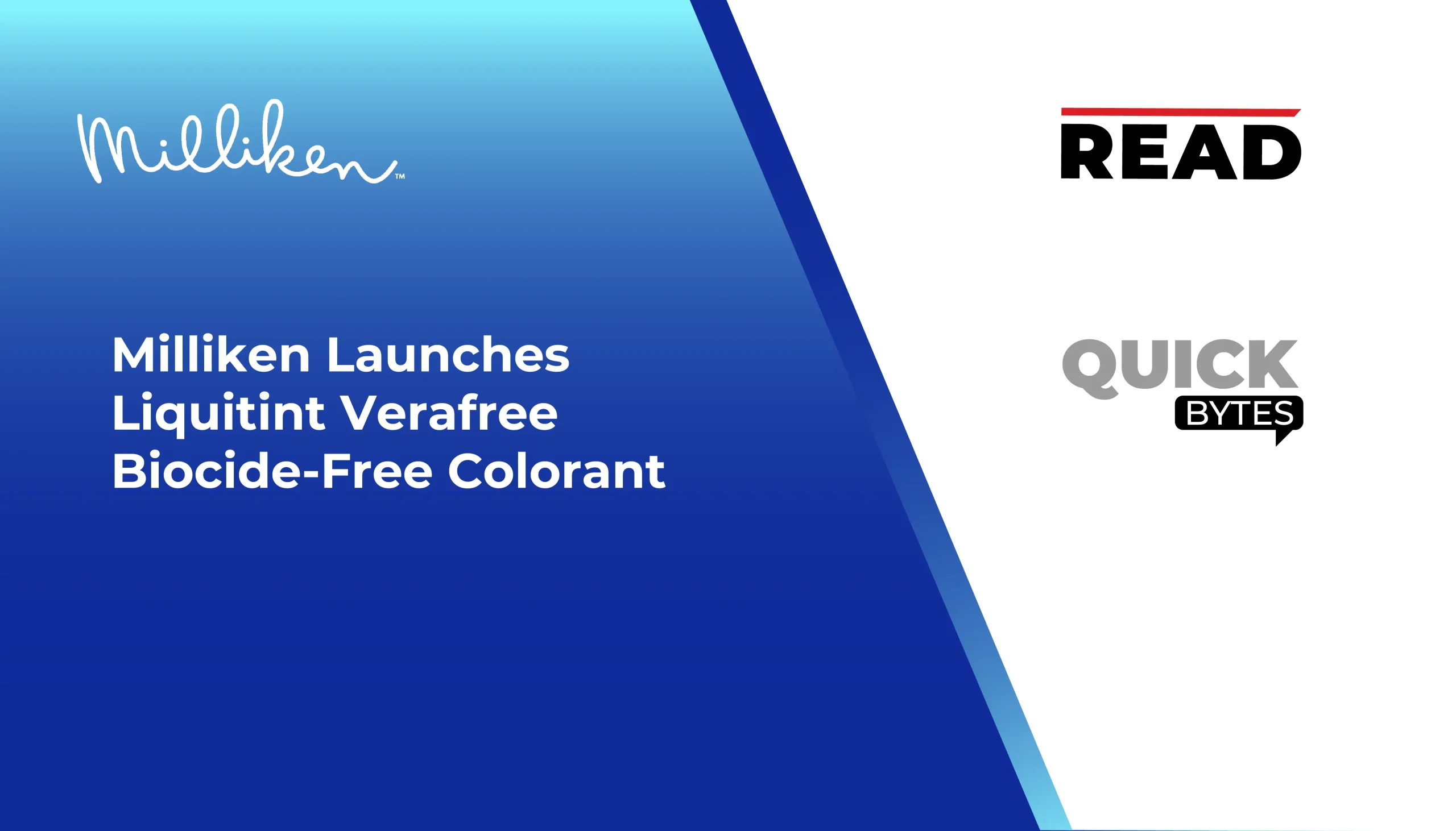 Milliken Launches Liquitint Verafree Biocide-Free Colorant