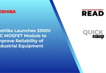 Toshiba Launches 3300V SiC MOSFET Module to Improve Reliability of Industrial Equipment Toshiba